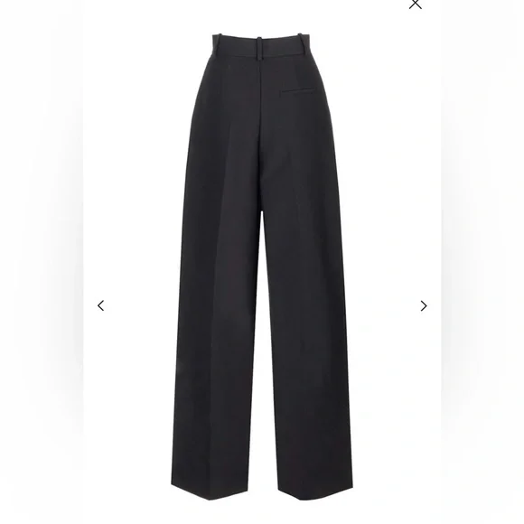 KHAITE Black Wide Leg Pants RUNS SMALL - Picture 5 of 11